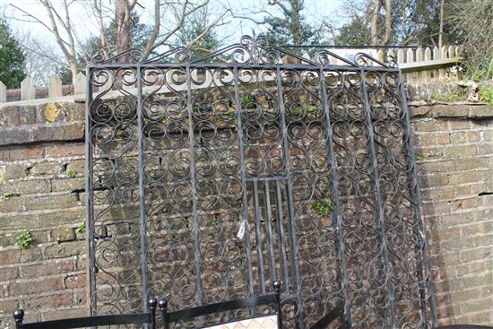 Pair of large wrought iron gates